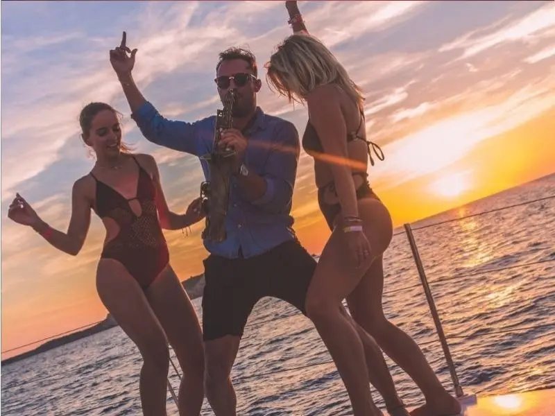 Oceanbeat Ibiza sunset boat party